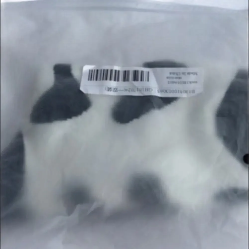 Cow Printed Black & White Knit Crew Socks One Size